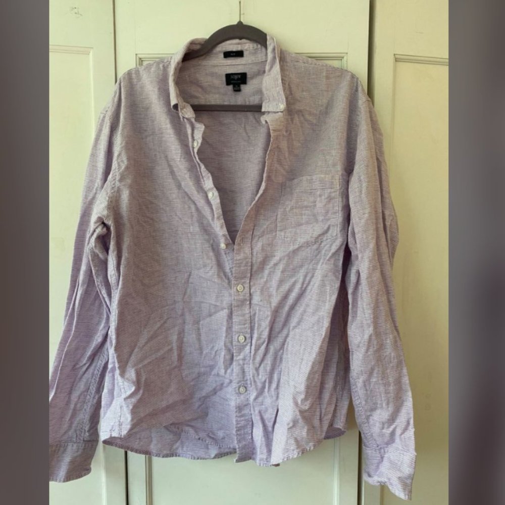 J.Crew XL Cotton/Linen Slim Shirt